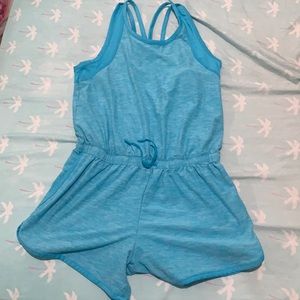 cute blue jumpsuit!